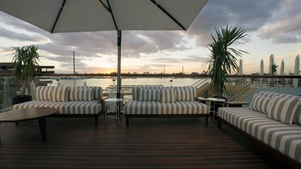 Seating area, River view, Sunrise, Sunset
