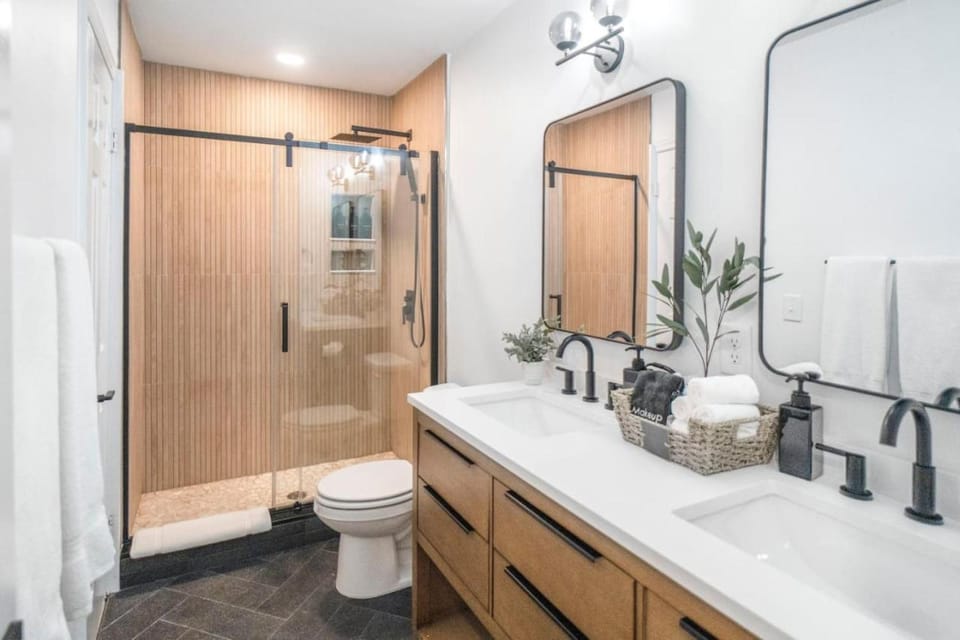 Shower, Toilet, Bathroom, towels