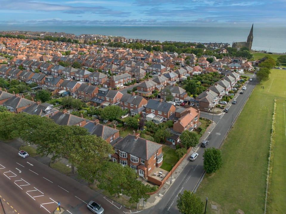 Property building, Neighbourhood, Bird's eye view, Street view