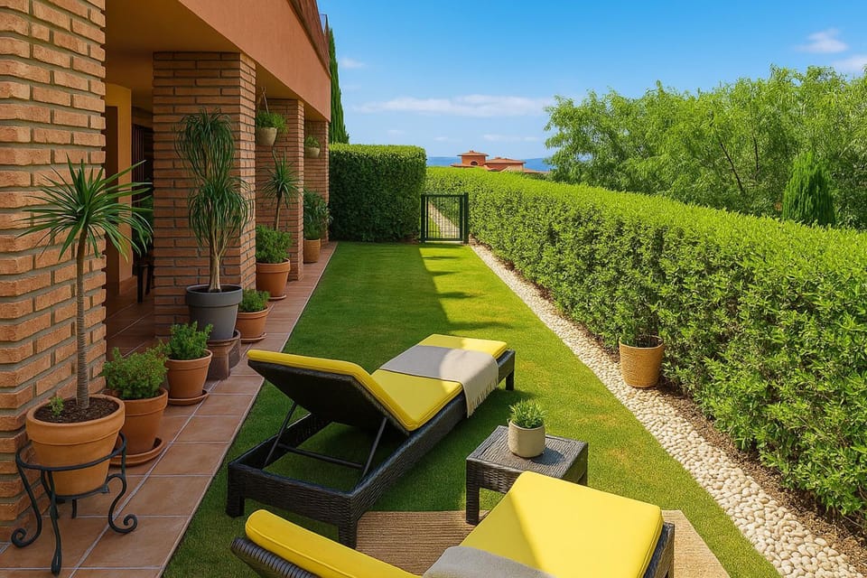 Garden, sunbed