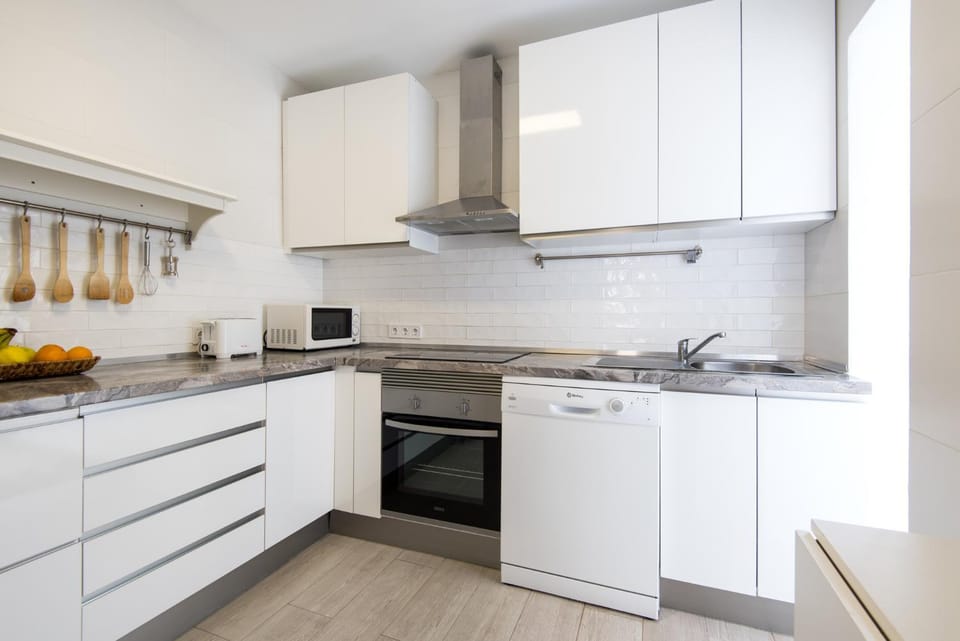 dishwasher, oven, stove, toaster