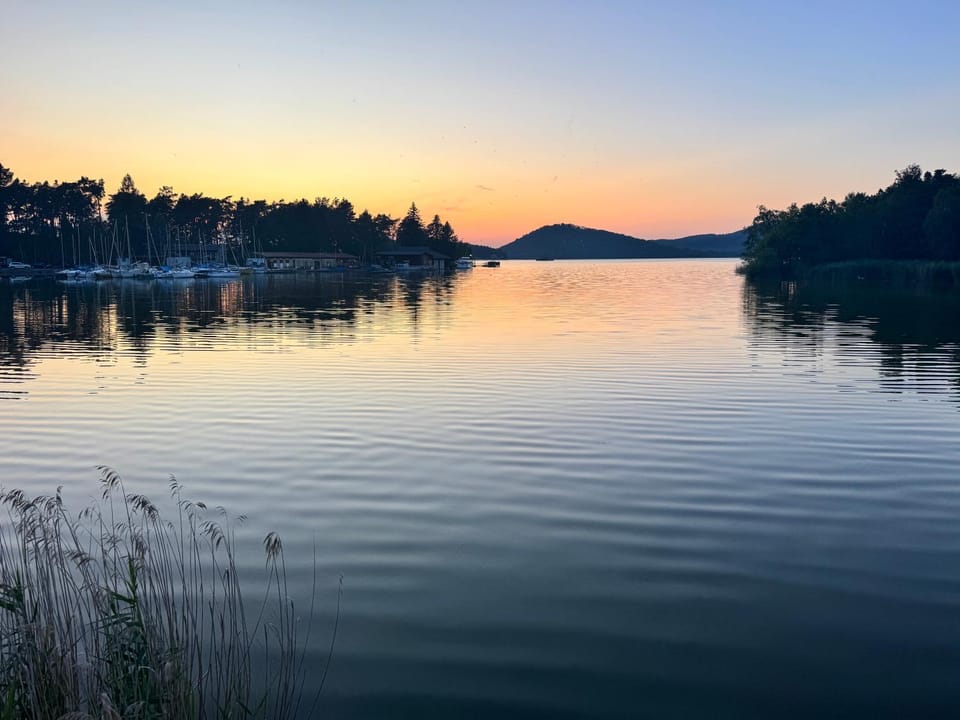 Lake view, Sunset