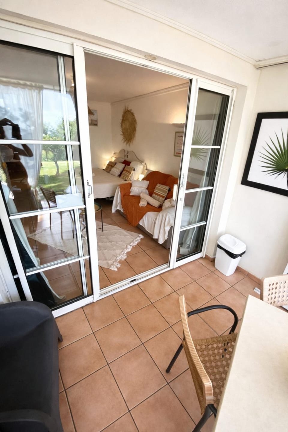 Patio, Bed, View (from property/room), Balcony/Terrace, Living room, Photo of the whole room, Seating area, Bedroom