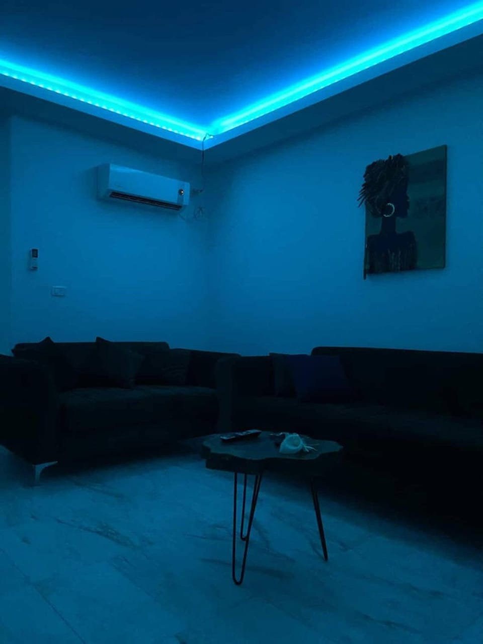Living room, air conditioner