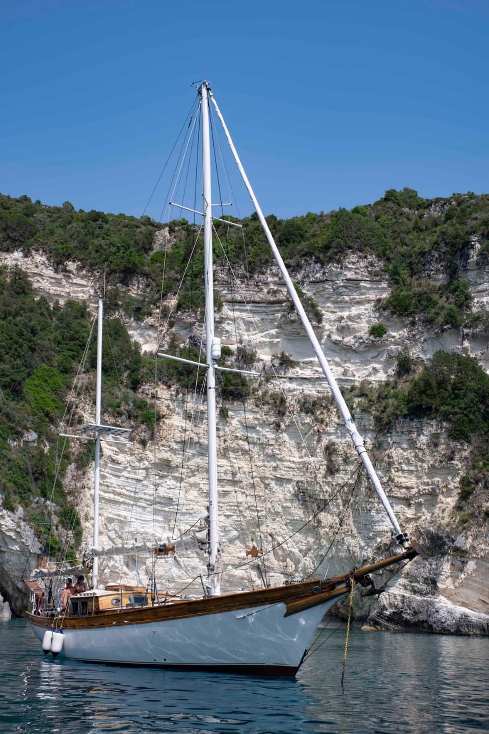 Nereid Docked boat in Peloponnese, Western Greece and the Ionian