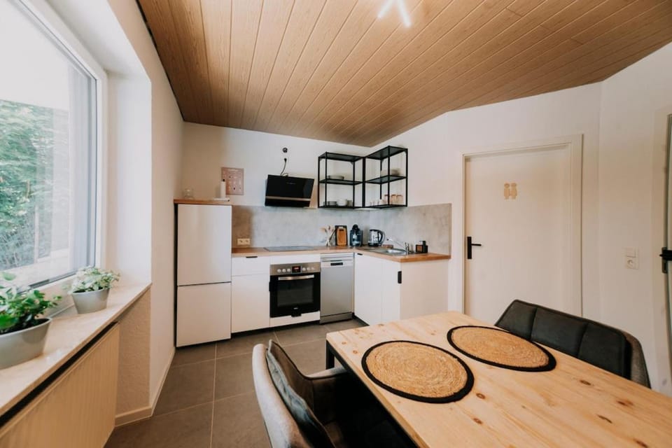 Kitchen or kitchenette, Dining area, oven, stove