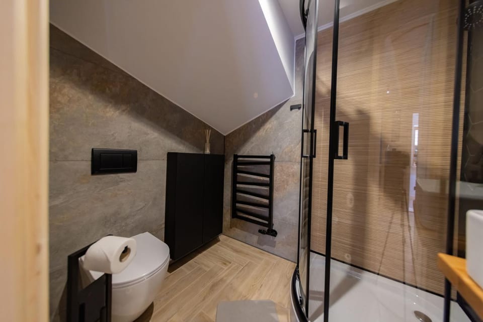Shower, Toilet, towels