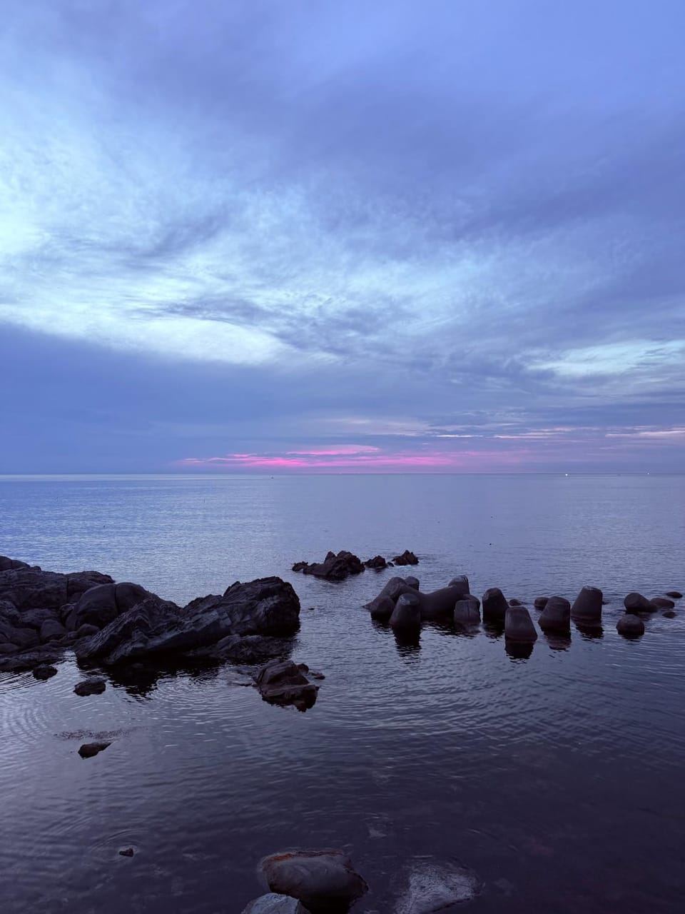 Natural landscape, Sea view, Sunset