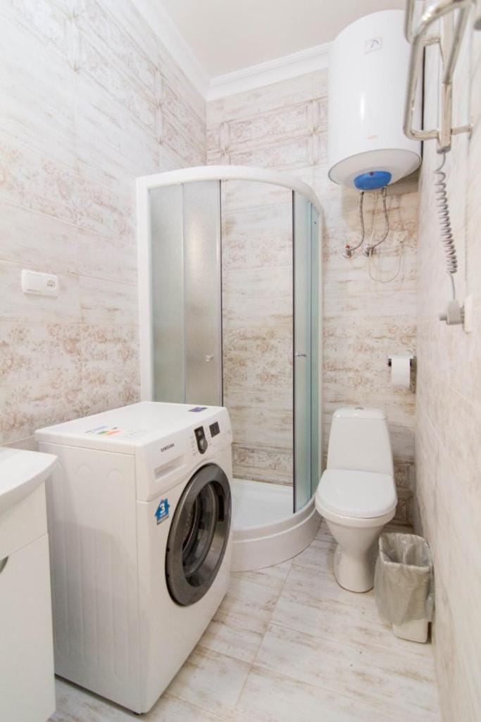 Shower, Toilet, washing machine