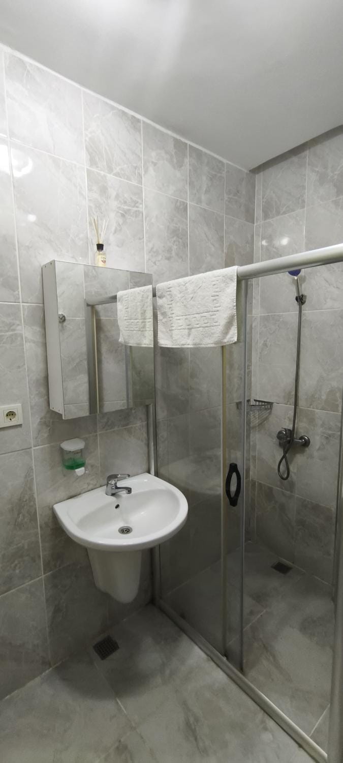Shower, Toilet, Bathroom, towels