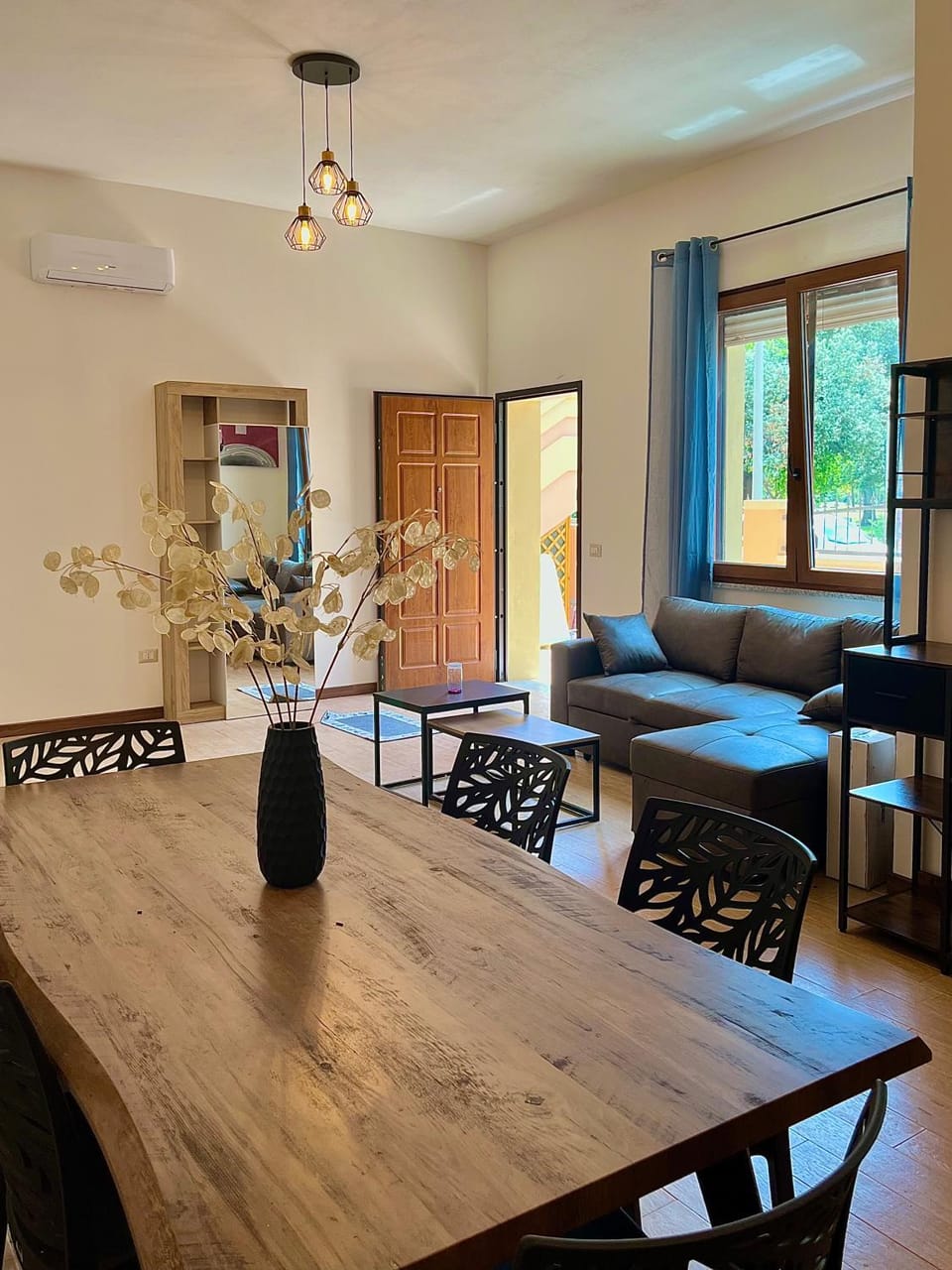 Living room, Dining area, air conditioner