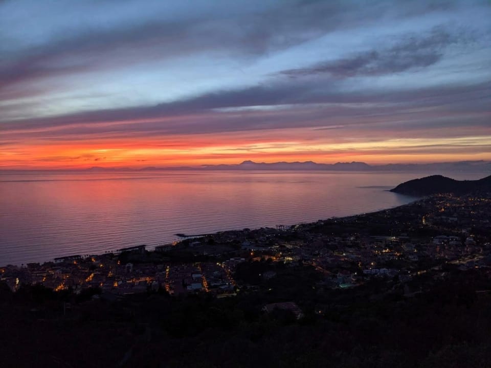 Natural landscape, Sea view, Sunset