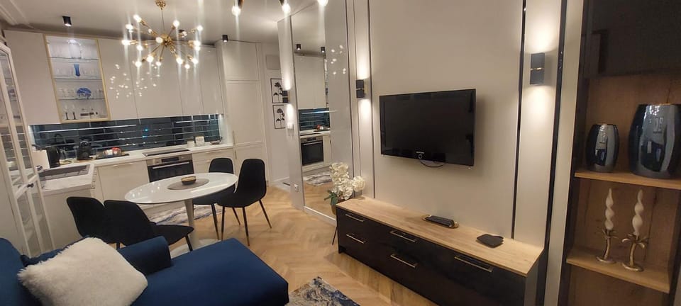 Communal lounge/ TV room, TV and multimedia, Kitchen or kitchenette, Living room, Seating area, Dining area