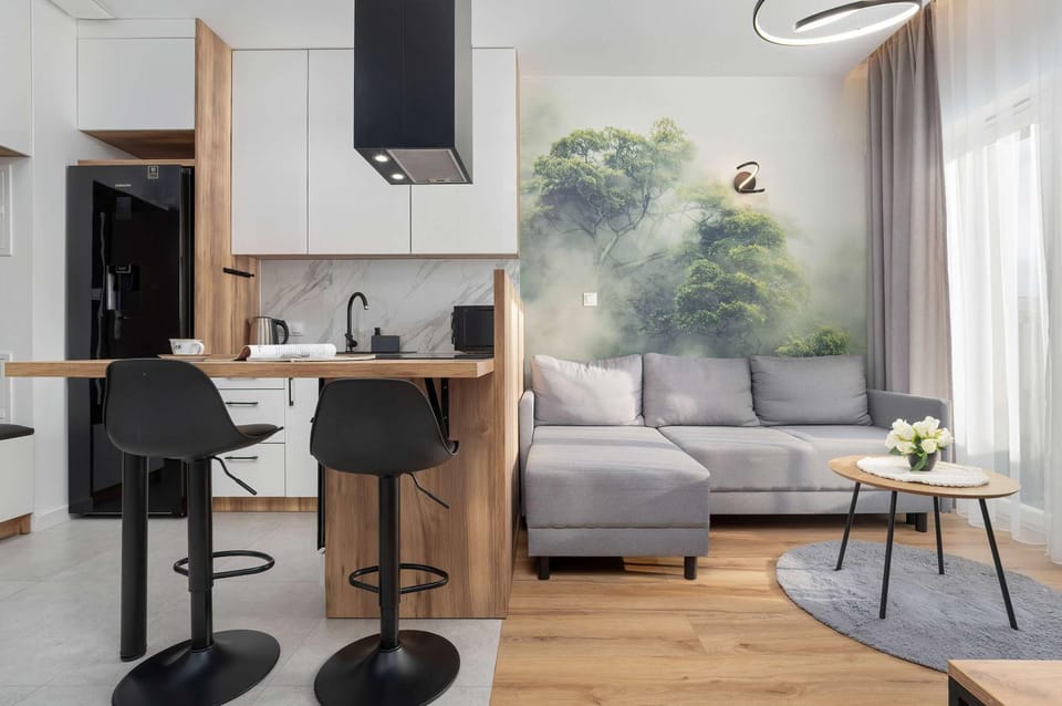 Kitchen or kitchenette, Living room