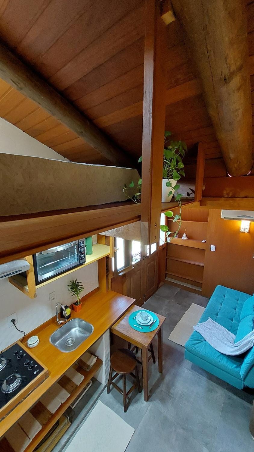 Kitnet Pi · Tiny House Completa | 2min. a pé da praia| Ar Cond House in Florianopolis