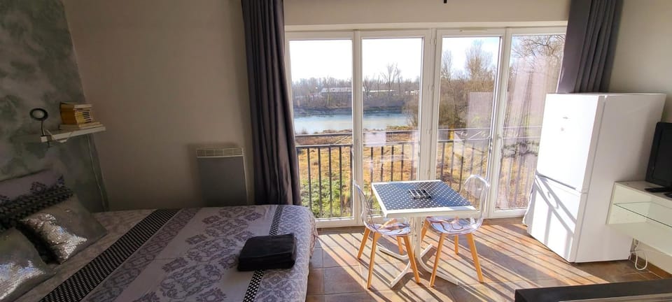 LE STARLIGHT Studio douillet vue panoramique rivière d'Ain Apartment in Auvergne-Rhône-Alpes