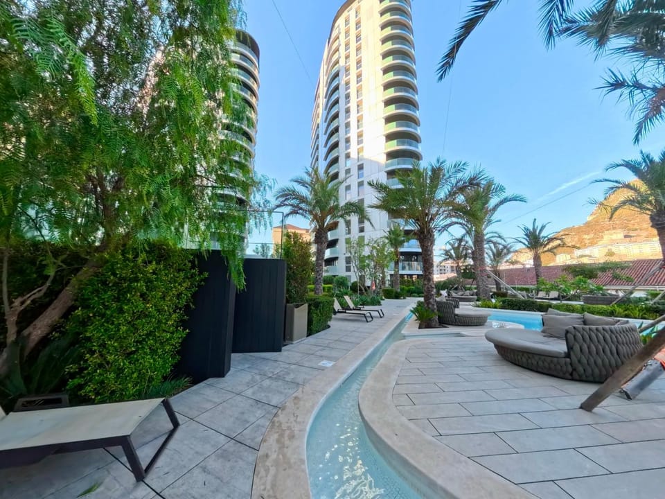 Property building, Garden, Pool view