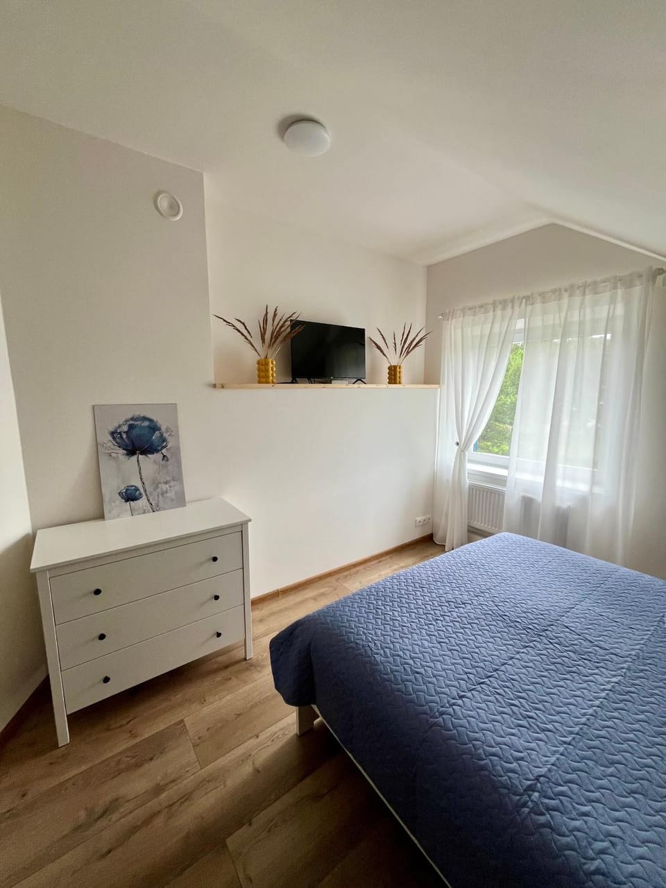 Bed, TV and multimedia, Photo of the whole room, Bedroom