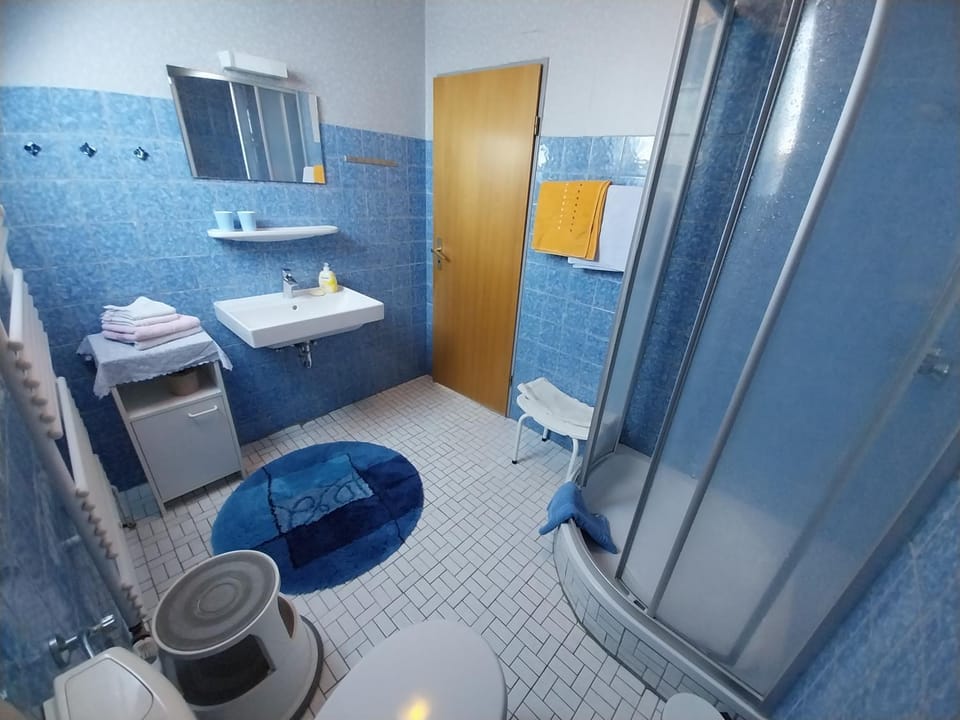 Shower, Toilet, Bathroom, towels