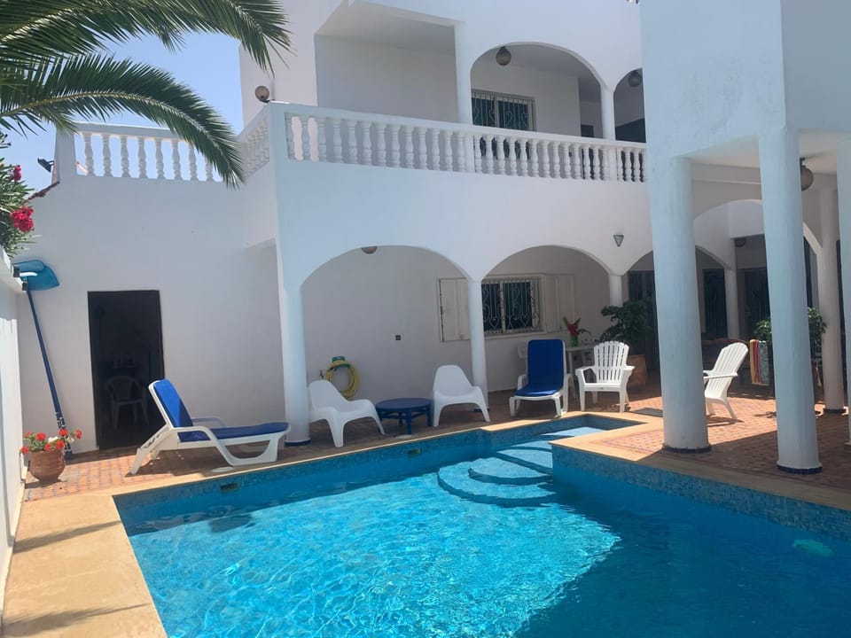 Pool view, sunbed