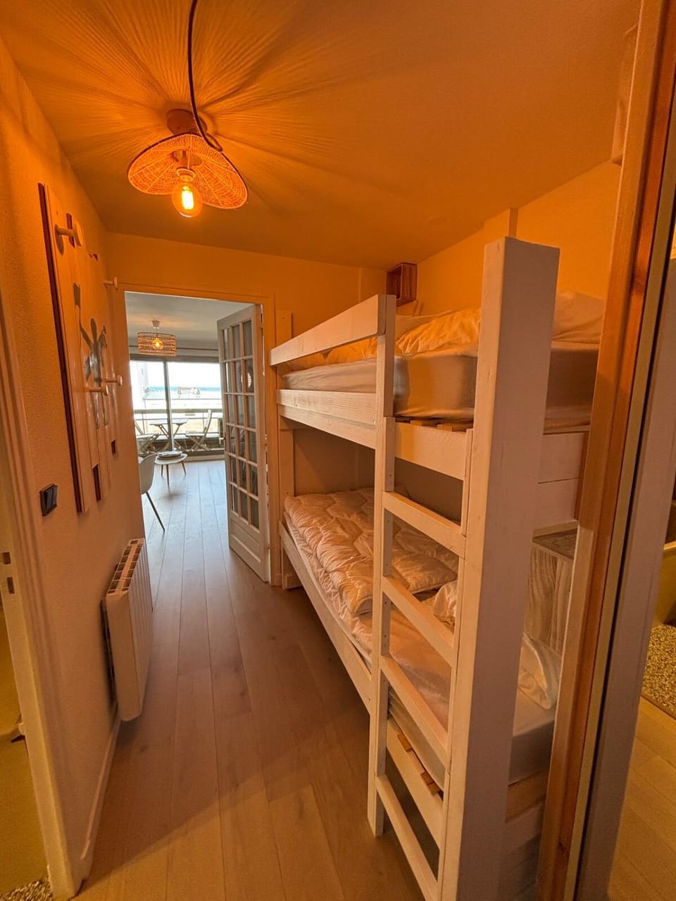 Photo of the whole room, bunk bed