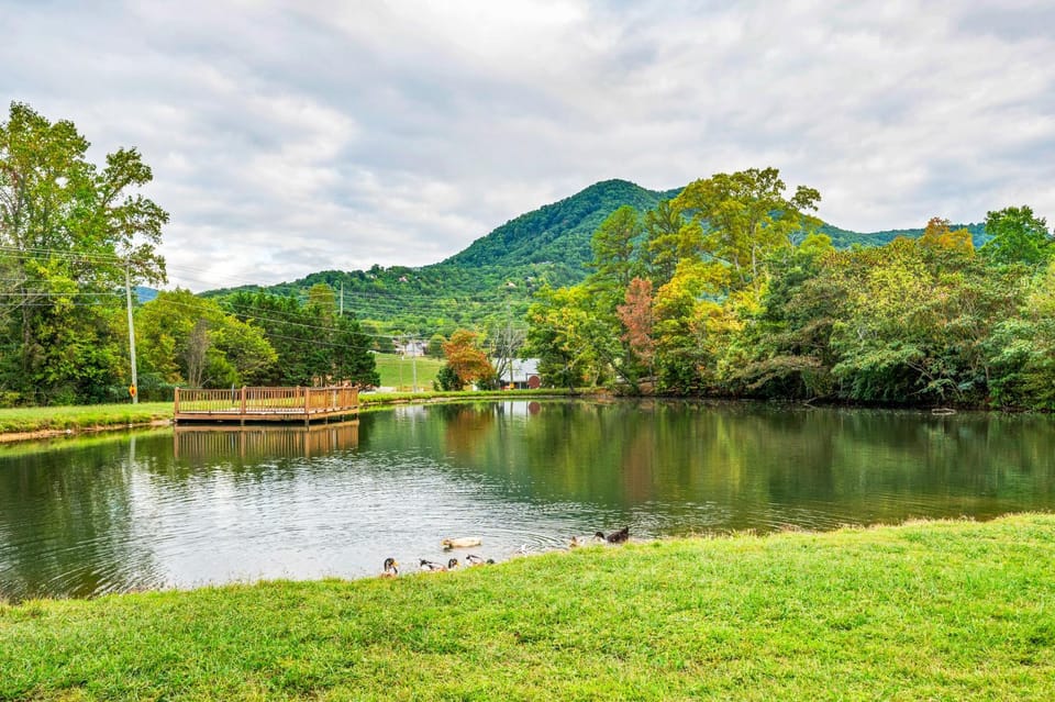 Family Cabin Views Fishing Pond Cabin in Sevier County