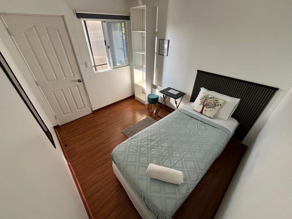 Bed, Photo of the whole room, Bedroom, towels, wardrobe