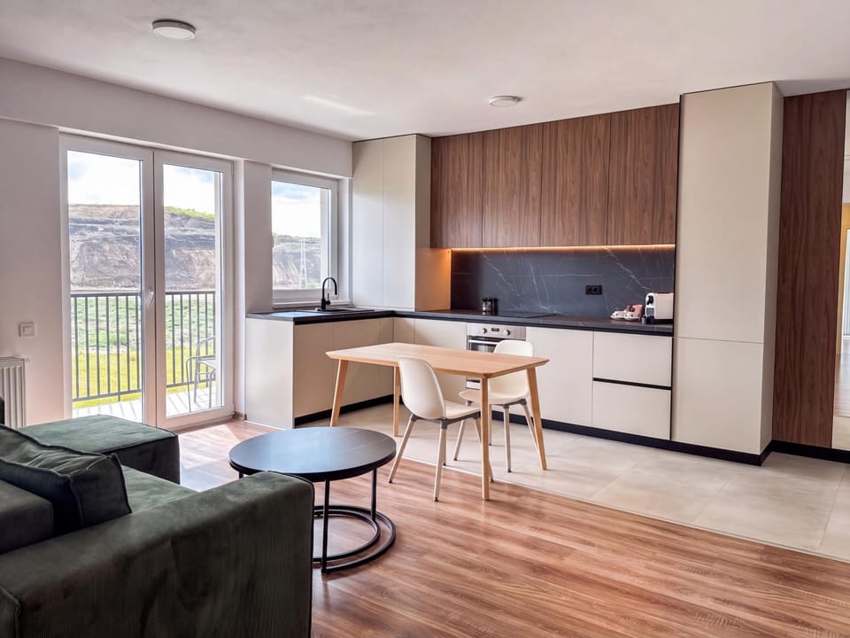 Kitchen or kitchenette, Living room