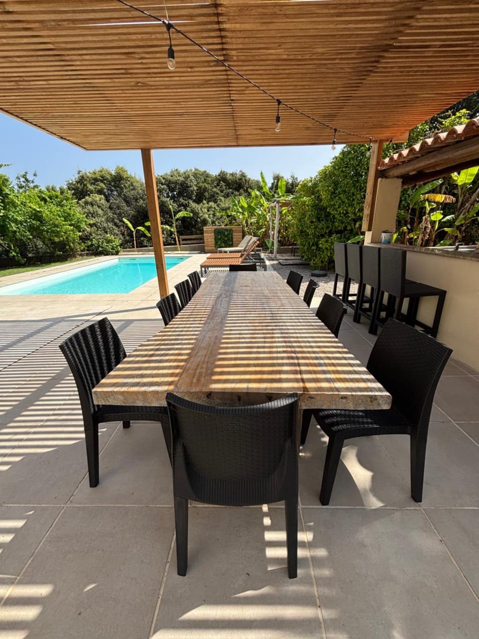 Patio, Balcony/Terrace, Dining area, Pool view, Swimming pool