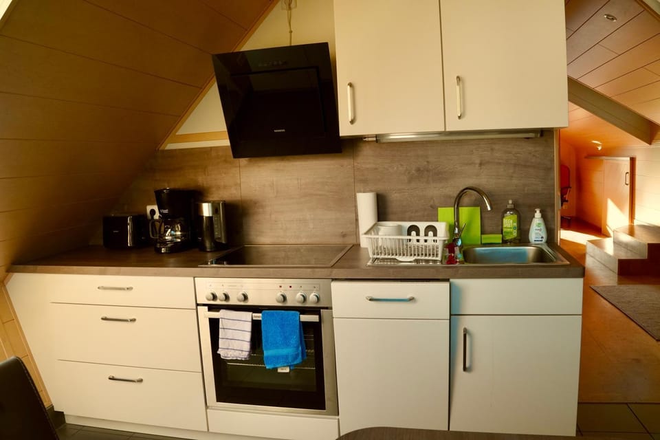 Coffee/tea facilities, Kitchen or kitchenette, dishwasher, oven, stove