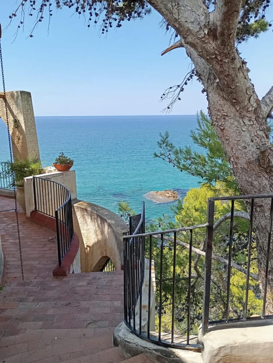 Patio, Day, Natural landscape, View (from property/room), Balcony/Terrace, Beach, Sea view