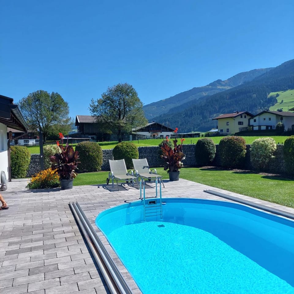 Natural landscape, Garden, Mountain view, Pool view, Swimming pool, sunbed