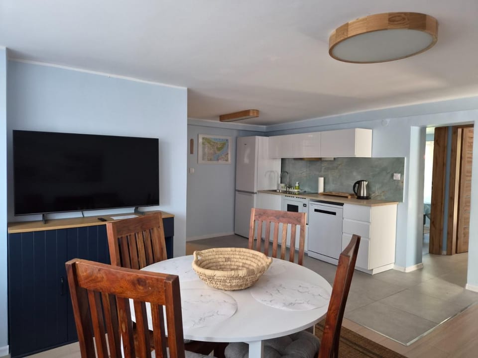 Kitchen or kitchenette, Living room, Dining area, dishwasher, microwave, stove