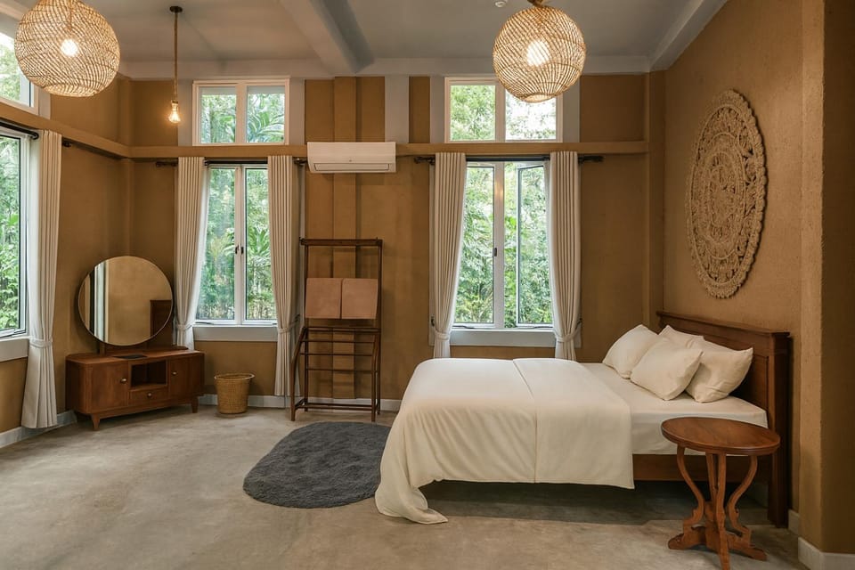 Bed, Bedroom, hair dresser, wardrobe