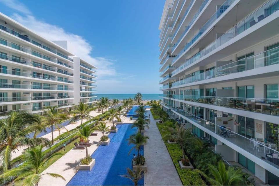 Property building, Pool view, Swimming pool