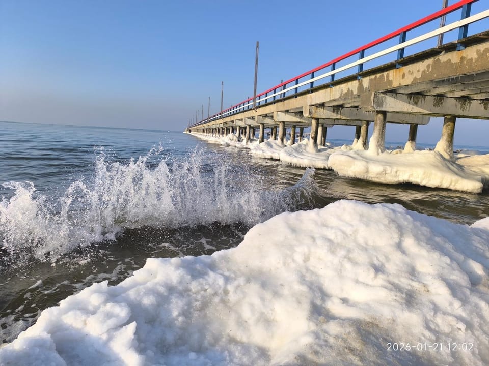 Natural landscape, Winter, Beach, Sea view