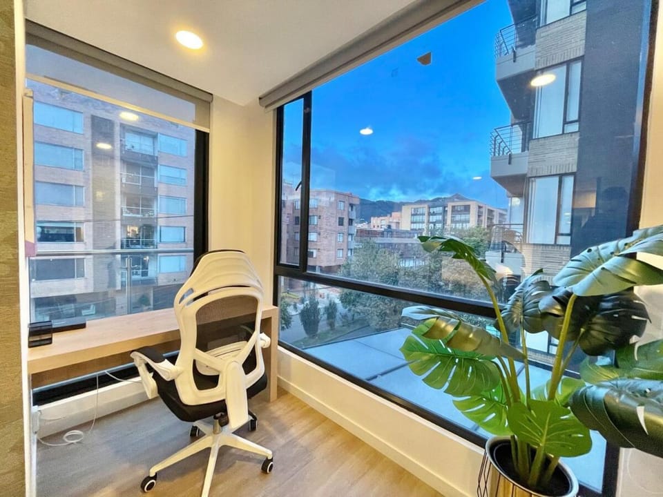 New Dream Corner Loft Private Balcony Usaquen Apartment in Bogota
