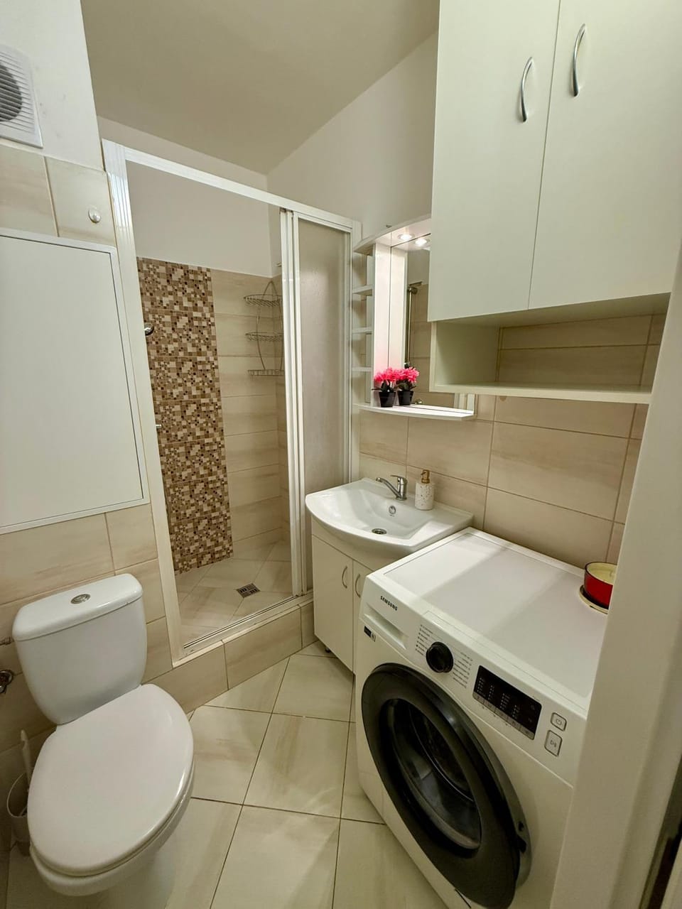 Shower, Toilet, Bathroom, washing machine