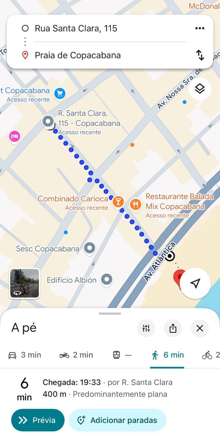 Studio Pé na Areia, Copacabana Apartment in Rio de Janeiro