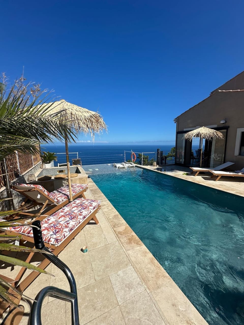 Natural landscape, Pool view, Sea view, sunbed