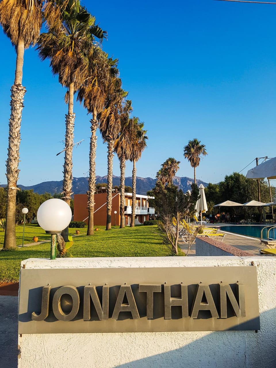 Property logo or sign, Summer, Garden, Swimming pool