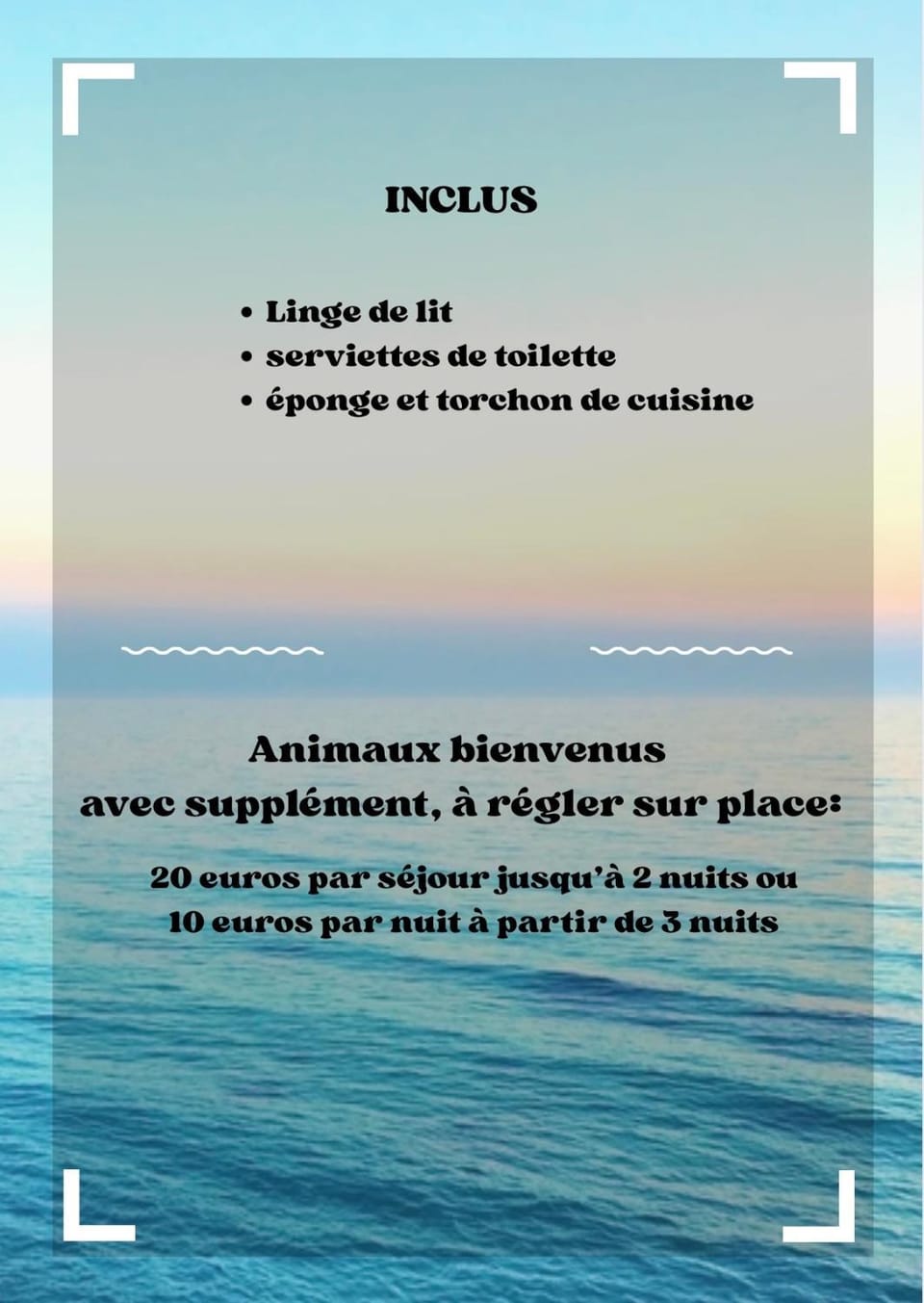 Text overlay, Sea view