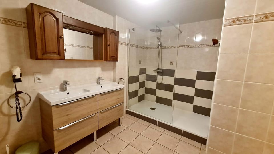 Shower, Bathroom, hair dryier