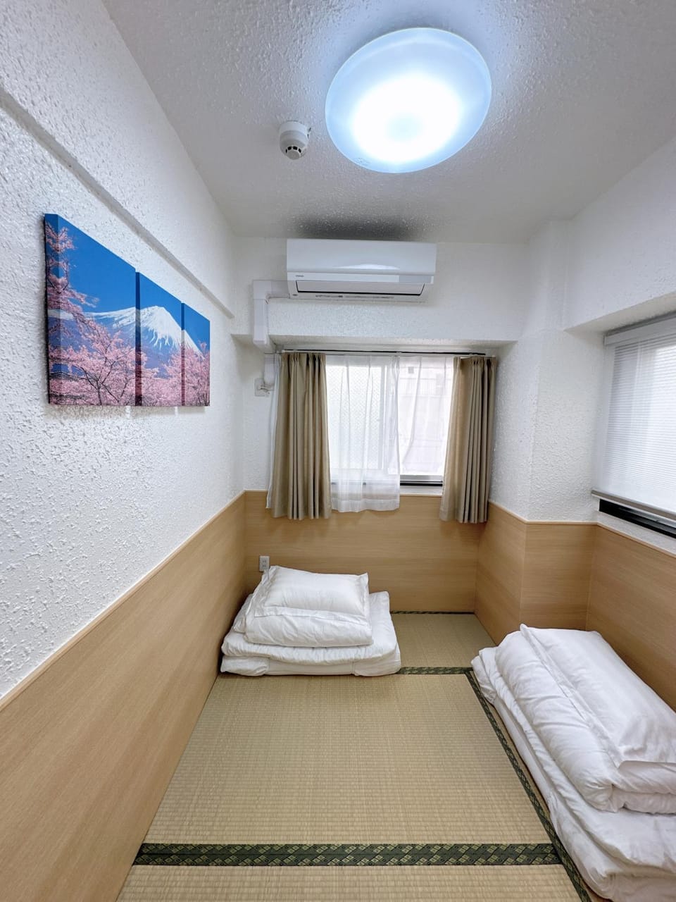 Photo of the whole room, Bedroom, air conditioner