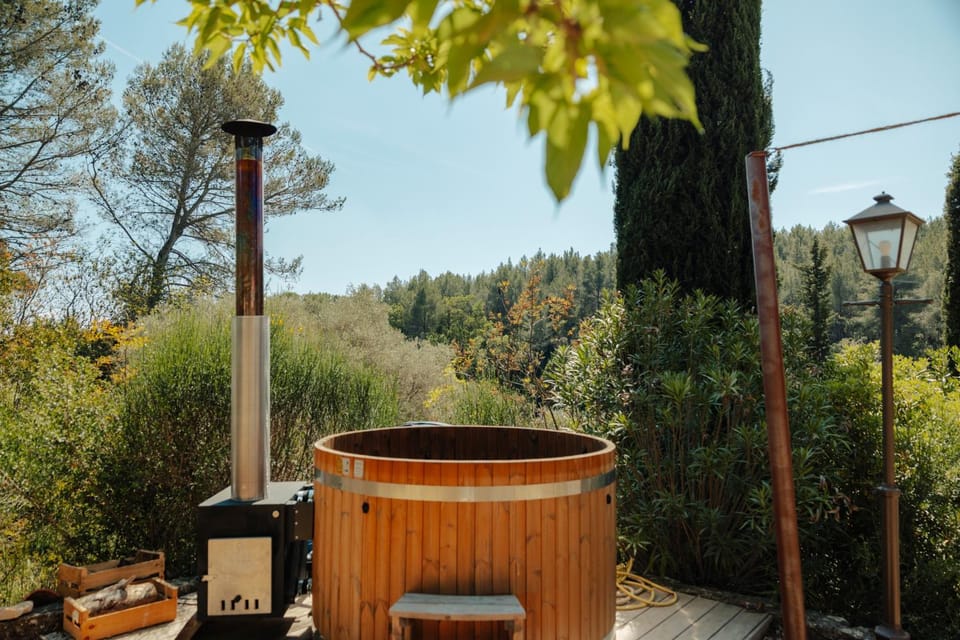 Hot Spring Bath, Hot Tub, Garden view