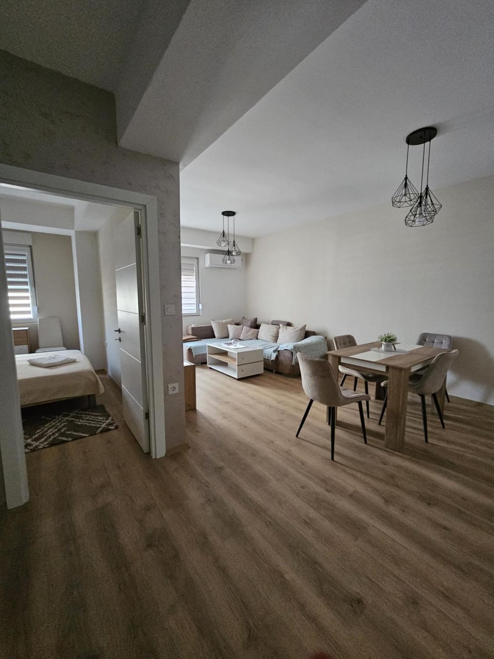 Photo of the whole room, Seating area, Dining area