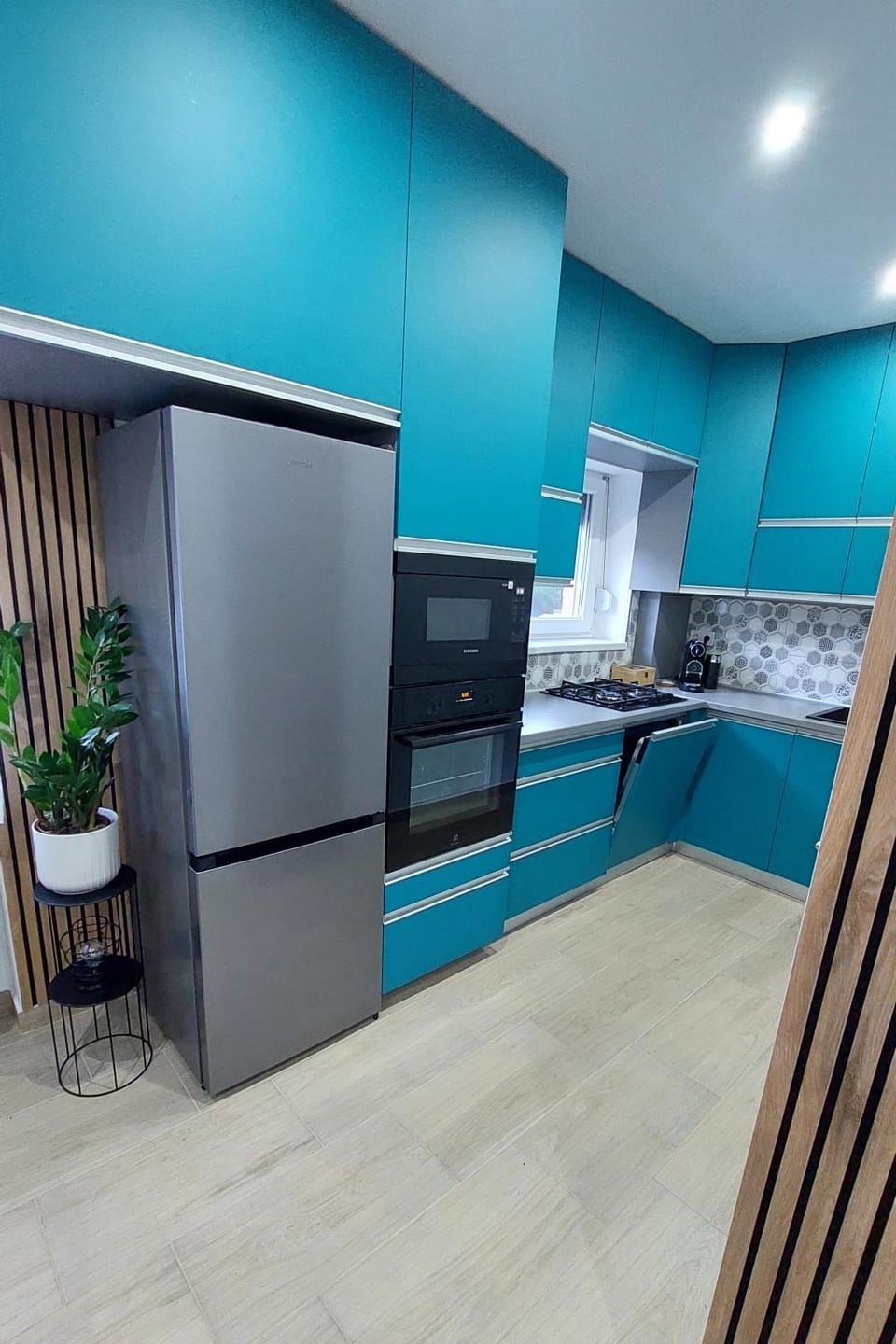Kitchen or kitchenette, dishwasher