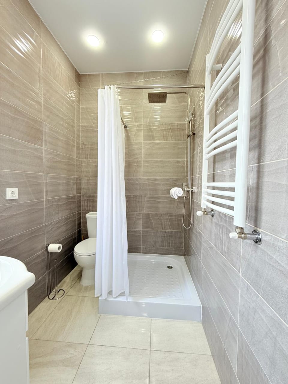 Shower, Toilet, towels