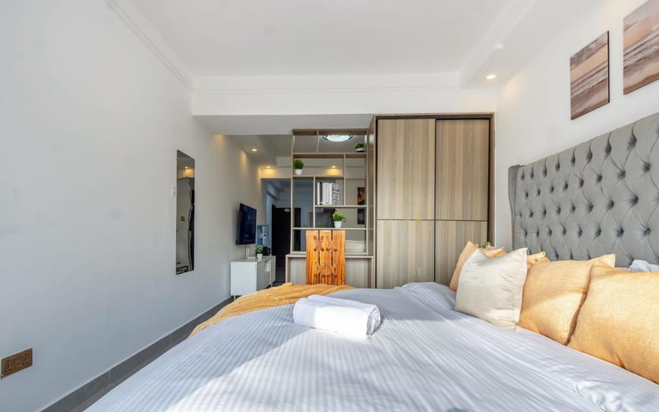 Bed, Photo of the whole room, Bedroom, wardrobe