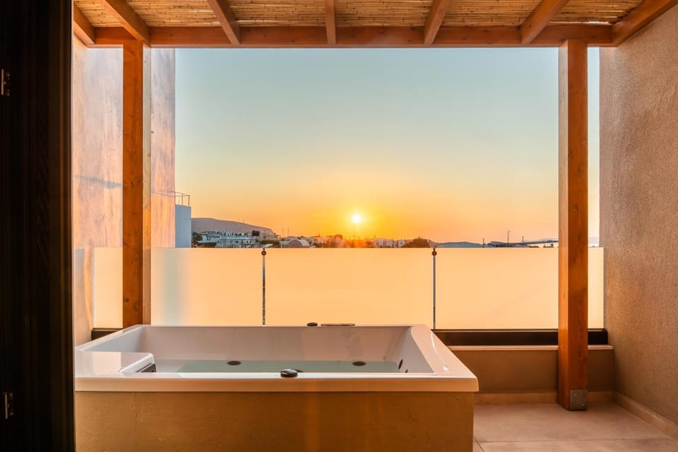 Natural landscape, Hot Tub, Sunset, Bath